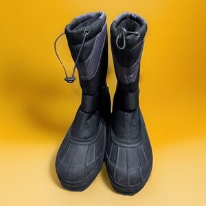 Ozark Trail Men's Size 10 Black Gray Snow Boots Winter Mountain New Y2K Vintage